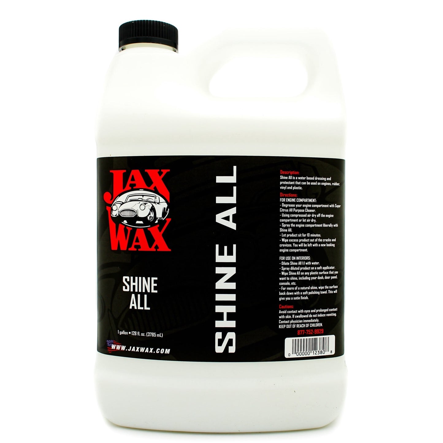 Jax Wax - Shine All Water Based Dressing - 1gal
