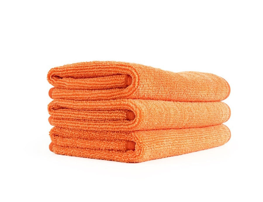RAG CO - Premium Twisted Loop Glass Towel Orange - 3pk