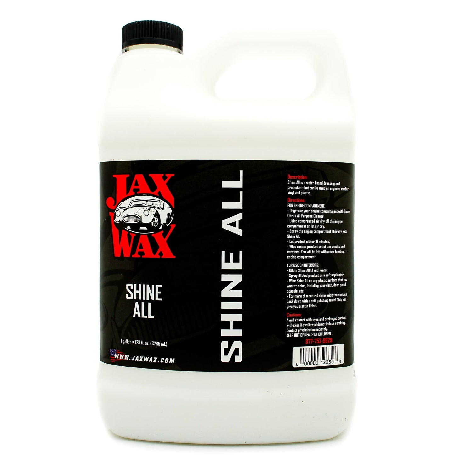 Jax Wax - Shine All Water Based Dressing - 1gal
