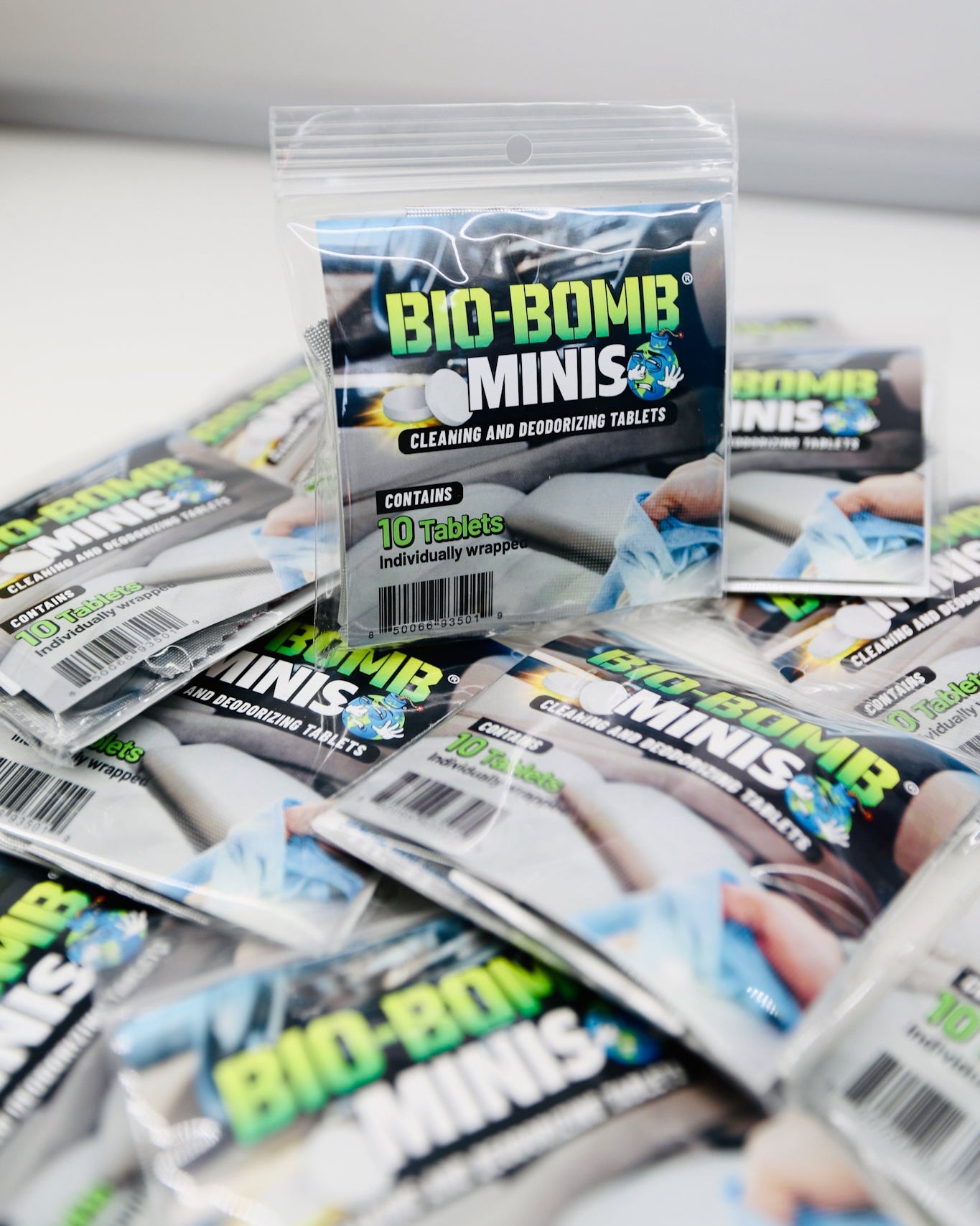 Bio-Bomb Minis- Dissolvable Cleaning & Deodorizing Tablets- 10 pack
