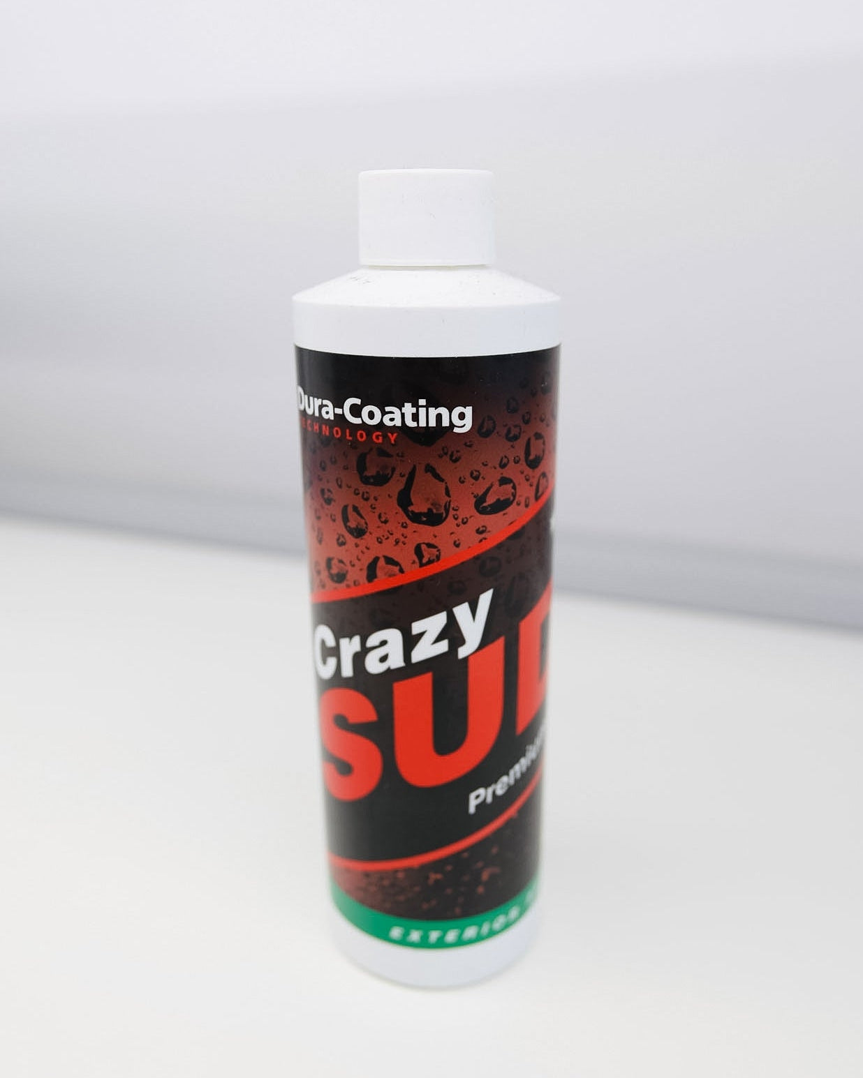 Bottle of Crazy Sealant on a white background