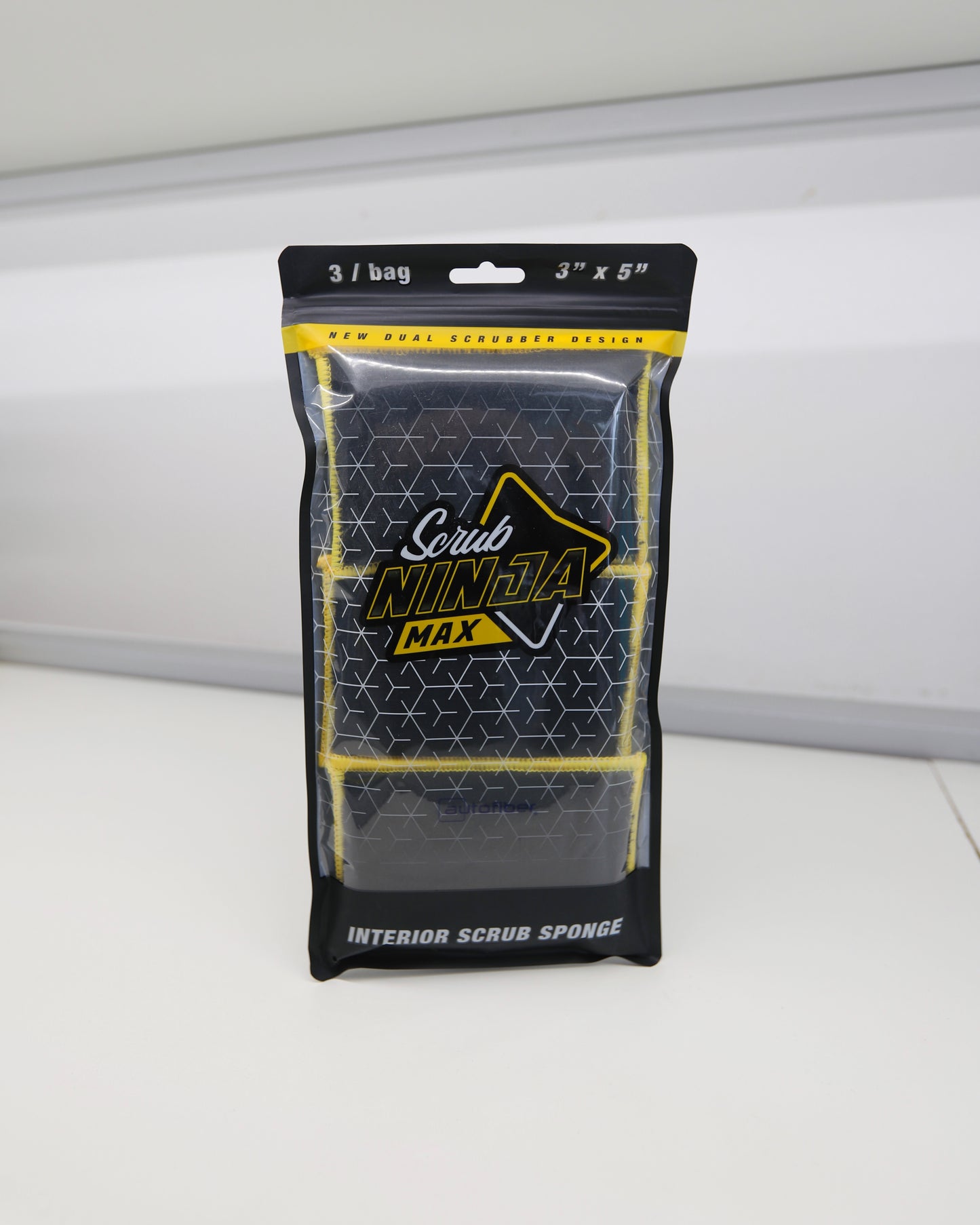 AutoFiber - Scrub Ninja Max Black/Yellow - 3pk